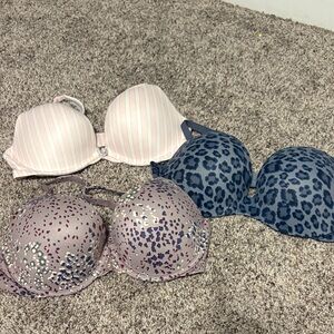 Victoria's Secret Bra Set - Pink, Blue, Patterned